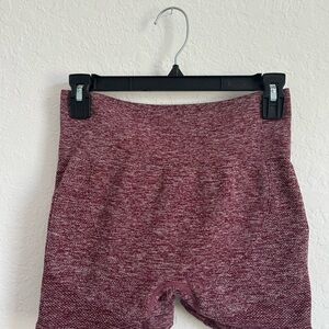 Women's Athletic Knit Shorts in Burgundy